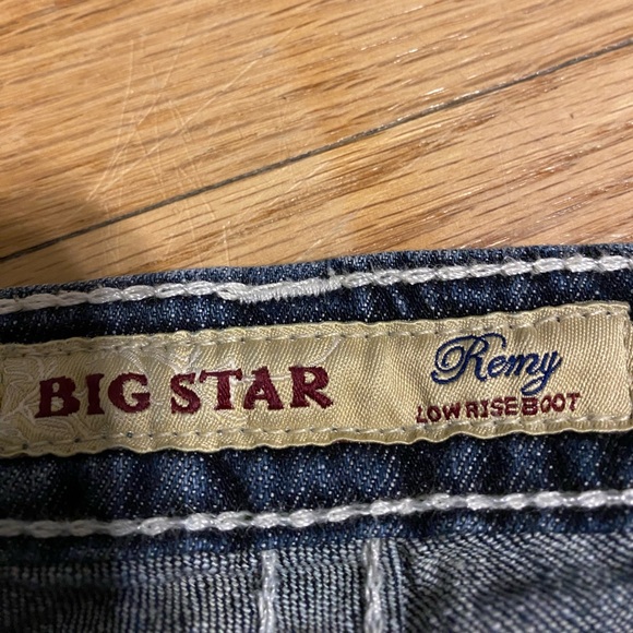 Big Star Sz 26R Remy Low Rise Bootcut Contrast Stitch Jeans - Picture 6 of 13